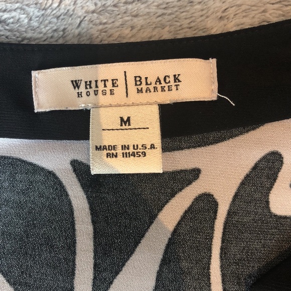 WHBM Black and White Pattern Tunic - Picture 6 of 9